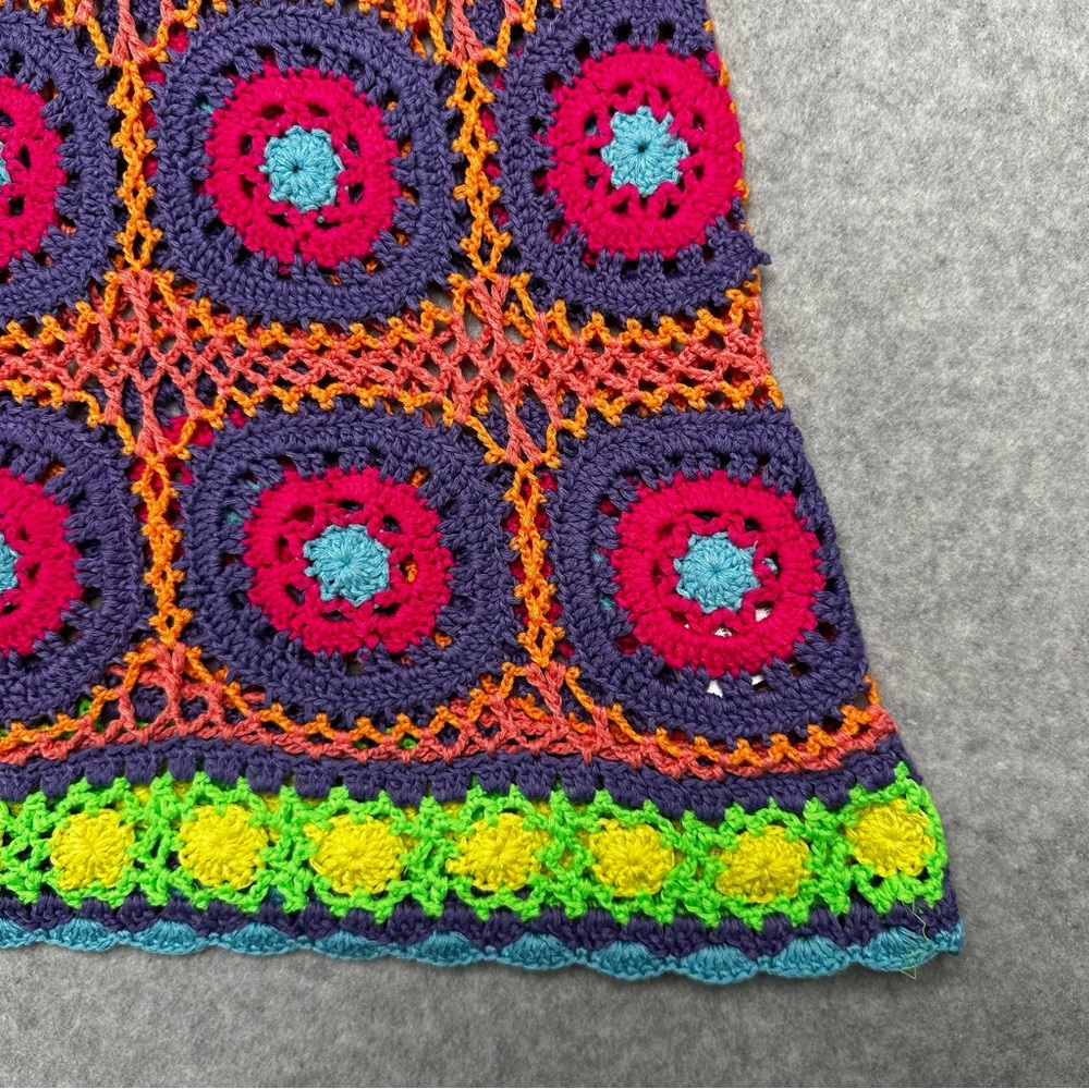 Current Mood at Dolls Kill Free Your Mind Crochet Halter Mini Dress Small - Picture 2 of 14